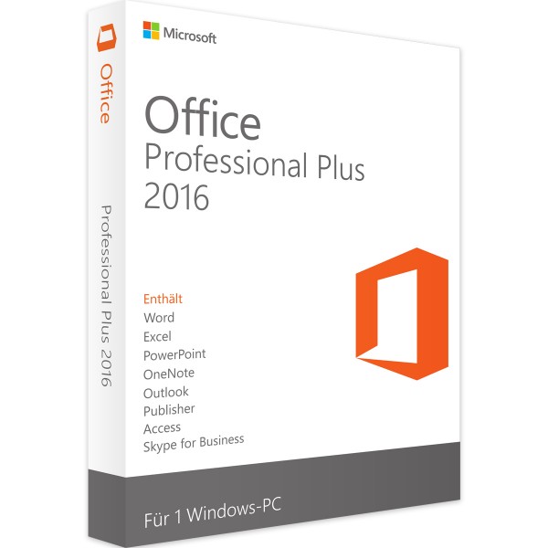 Microsoft Office 2016 Professional Plus | per Windows