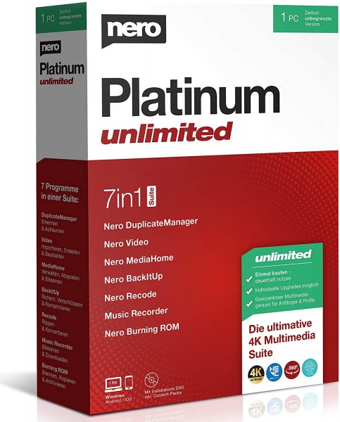 Nero Platinum 2022 Unlimited | per Windows