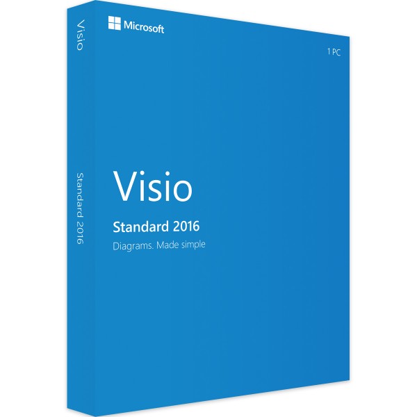 Microsoft Visio 2016 Standard | per Windows