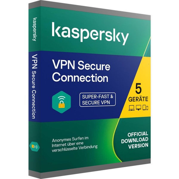 Kaspersky Secure Connection VPN 2022 | 5 Dispositivi